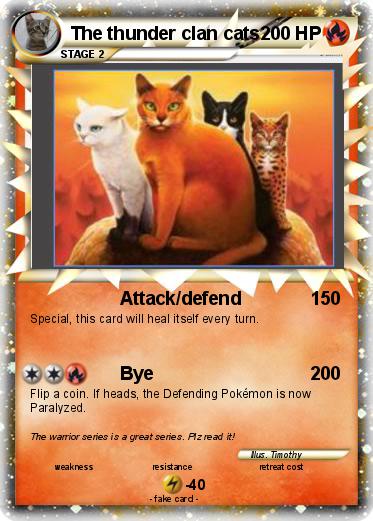 Pokemon The thunder clan cats