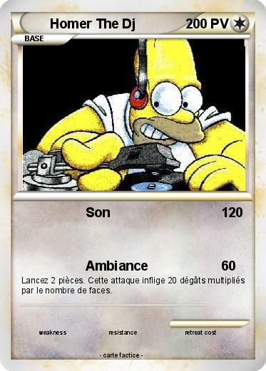 Pokemon Homer The Dj