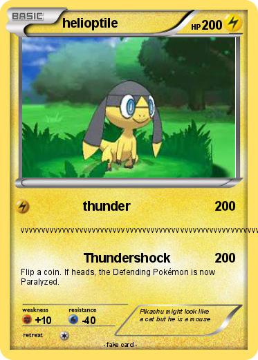 Pokemon helioptile