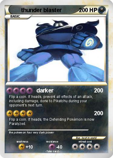 Pokemon thunder blaster
