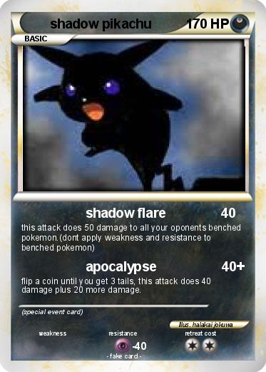 Pokemon shadow pikachu