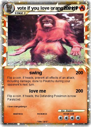 Pokemon vote if you love orangatangs