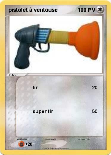 Pokemon pistolet à ventouse