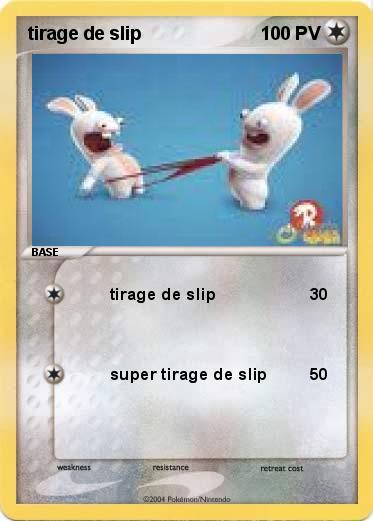 Pokemon tirage de slip