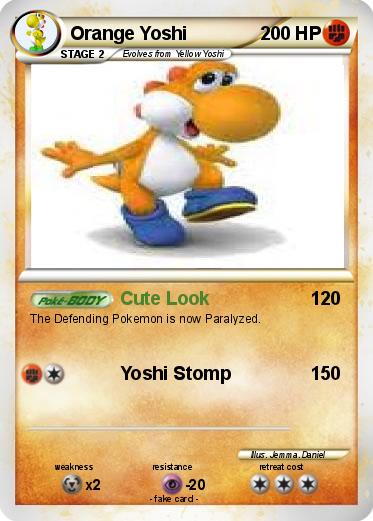 Pokemon Orange Yoshi