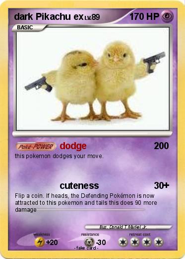 Pokemon dark Pikachu ex