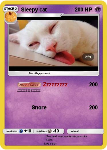 Pokemon Sleepy cat
