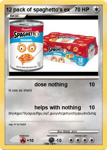 Pokemon 12 pack of spaghetto's ex