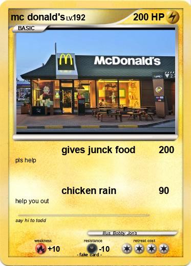 Pokemon mc donald's