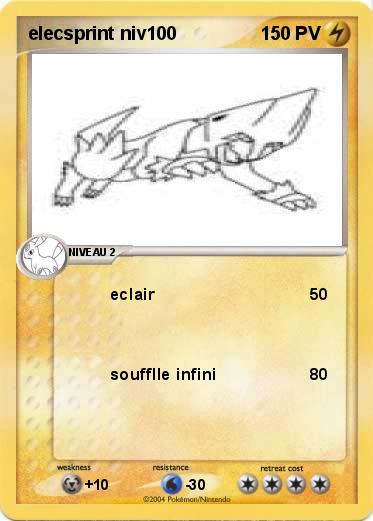 Pokemon elecsprint niv100
