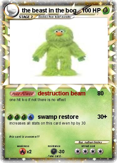 Pokemon the beast in the bog