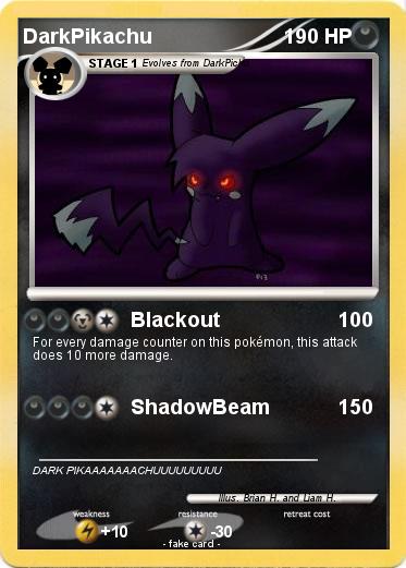 Pokemon DarkPikachu