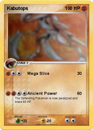 Pokemon Kabutops