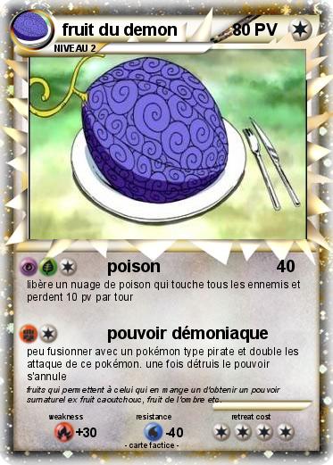Pokemon fruit du demon