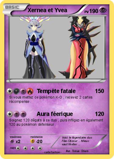 Pokemon Xernea et Yvea