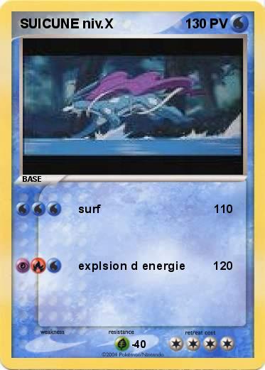 Pokemon SUICUNE niv.X