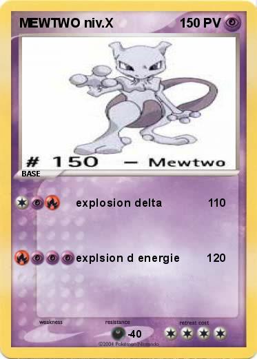 Pokemon MEWTWO niv.X