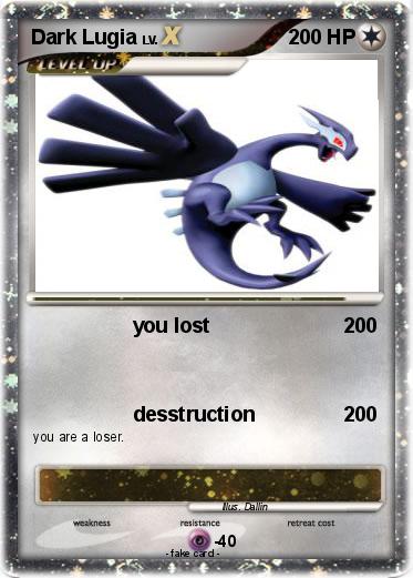 Pokemon Dark Lugia