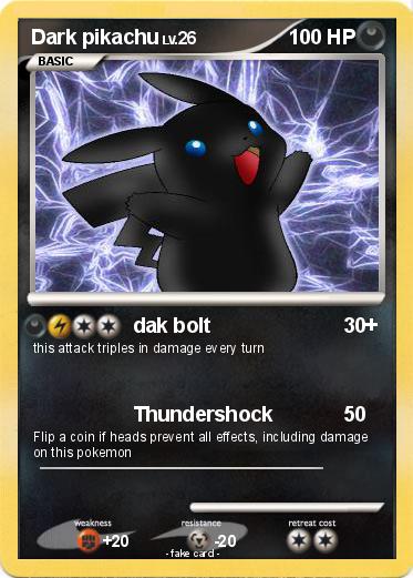 Pokemon Dark pikachu