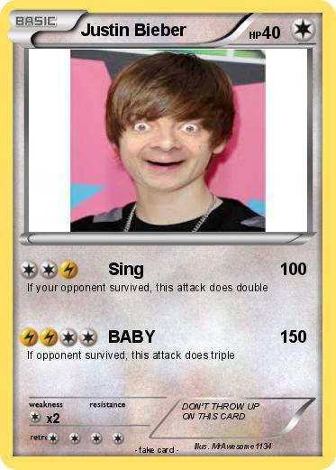 Pokemon Justin Bieber