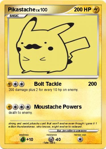 Pokemon Pikastache