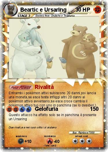 Pokemon Beartic e Ursaring