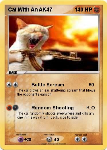Pokemon Cat With An AK47