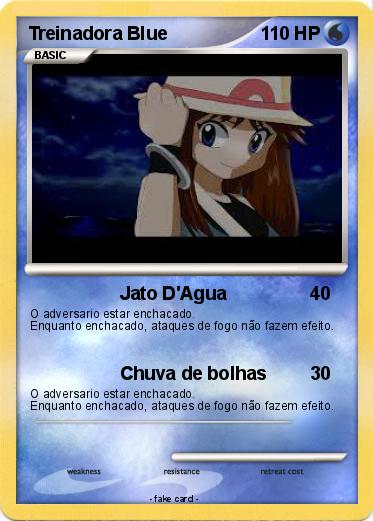 Pokemon Treinadora Blue