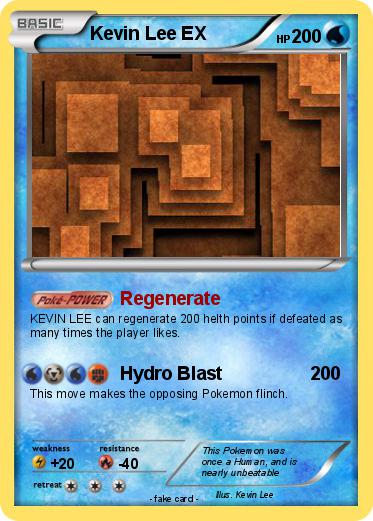 Pokemon Kevin Lee EX
