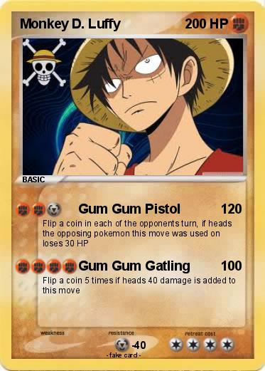 Pokemon Monkey D. Luffy