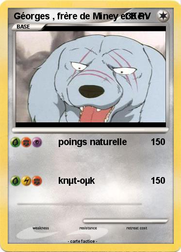 Pokemon Géorges , frère de Miney et Ken