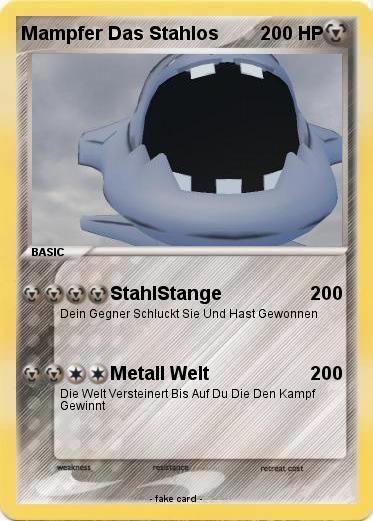 Pokemon Mampfer Das Stahlos