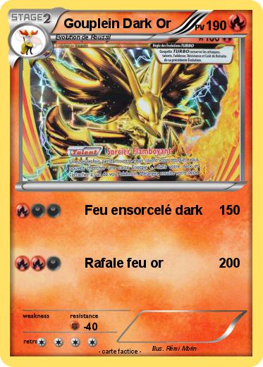 Pokemon Gouplein Dark Or