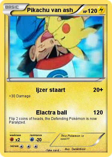 Pokemon Pikachu van ash