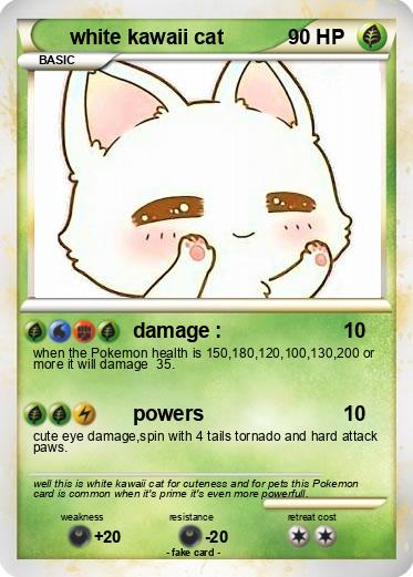 Pokemon white kawaii cat