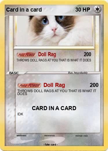 Pokemon Card in a card
