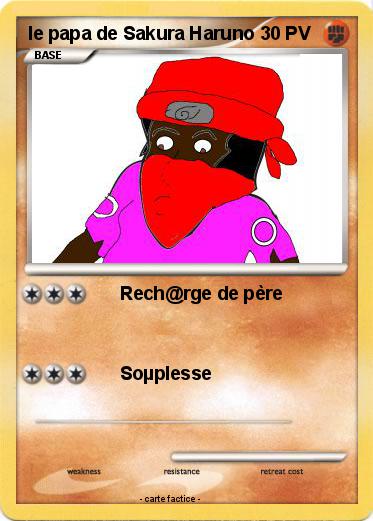 Pokemon le papa de Sakura Haruno