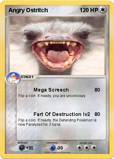 Pokemon Angry Ostritch