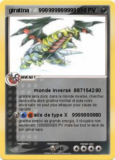Pokemon giratina      9999999999999