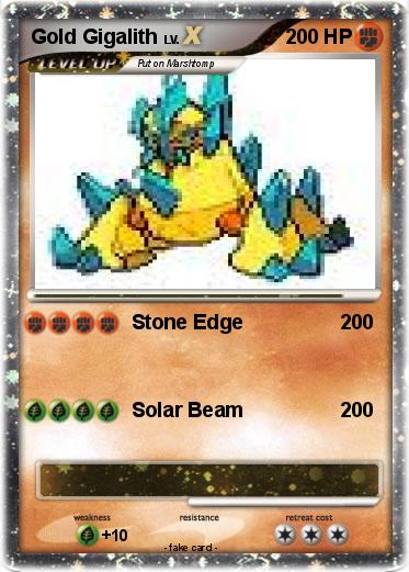 Pokemon Gold Gigalith
