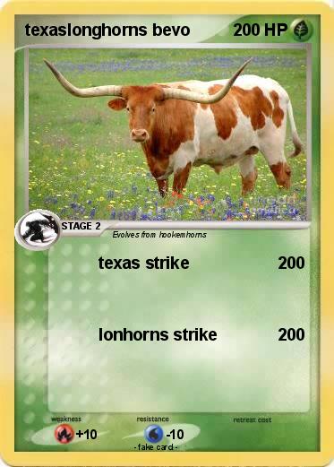 Pokemon texaslonghorns bevo