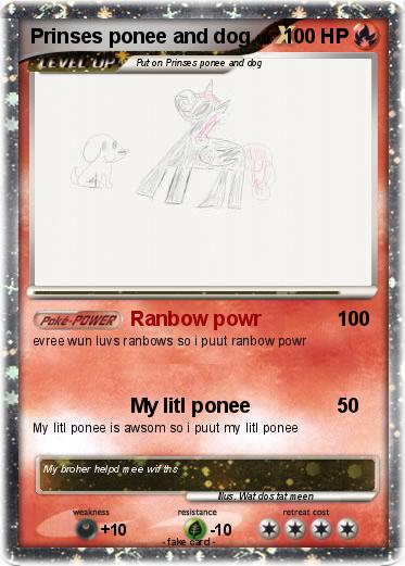 Pokemon Prinses ponee and dog