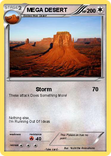 Pokemon MEGA DESERT