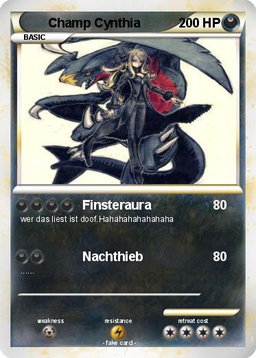 Pokemon Champ Cynthia