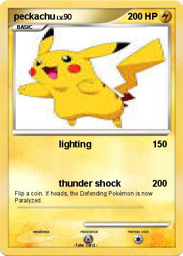 Pokemon peckachu