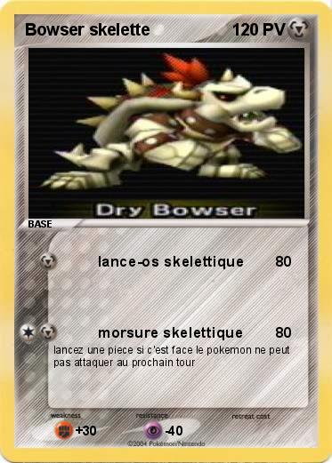 Pokemon Bowser skelette
