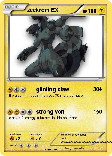 Pokemon zeckrom EX