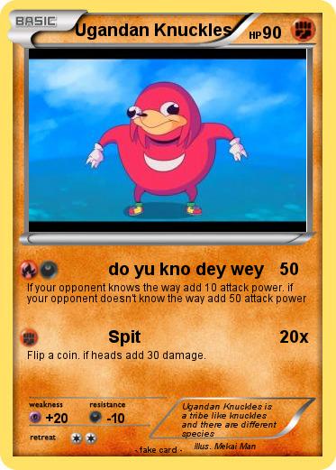 Pokemon Ugandan Knuckles