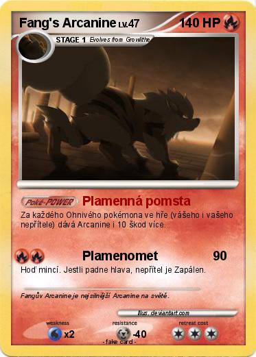 Pokemon Fang's Arcanine