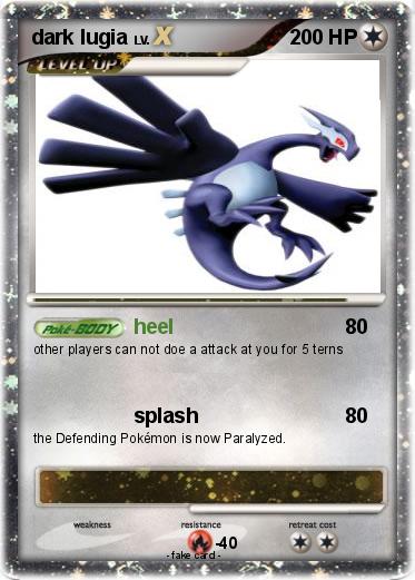 Pokemon dark lugia
